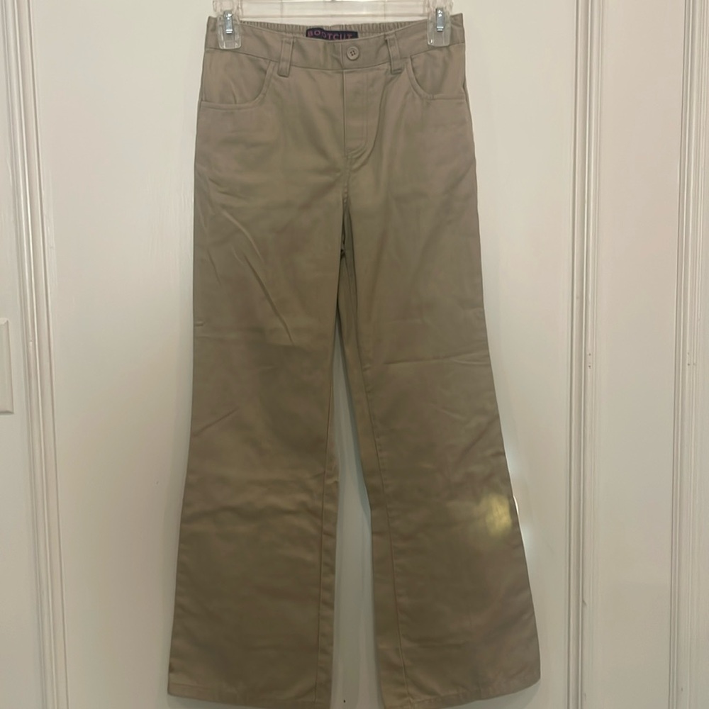 French toast bootcut khaki pants size 12
